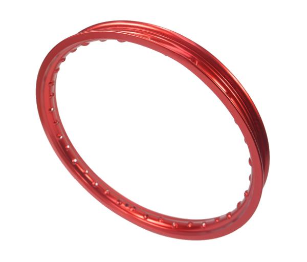 Felgenring 1,4x17" Aluminium Rot eloxiert